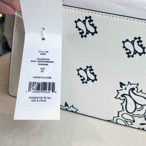 🔥NeW! Tory Burch Robinson Convertible Shoulder Bag Bandana - Picture 15 of 16